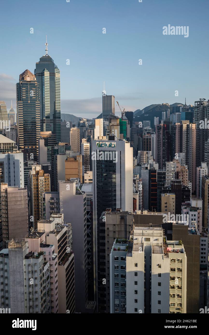 Skyscrapers neighborhoods in hong hi res stock photography and images