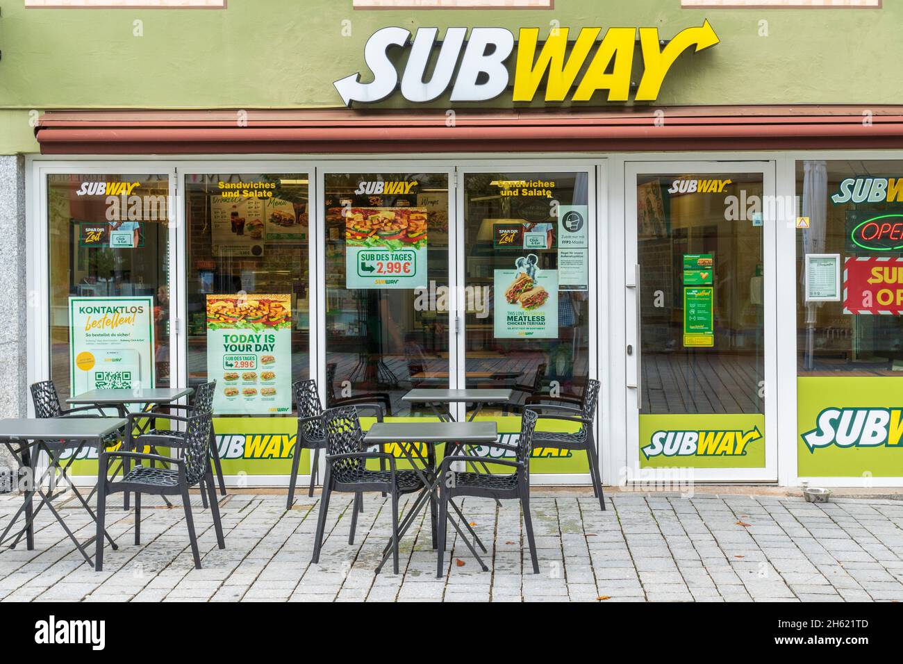 subsidiary of the company subway in kempten Stock Photo