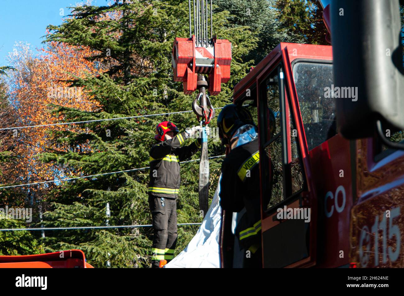 Transport of the cable car's fused head, the most important proof in
