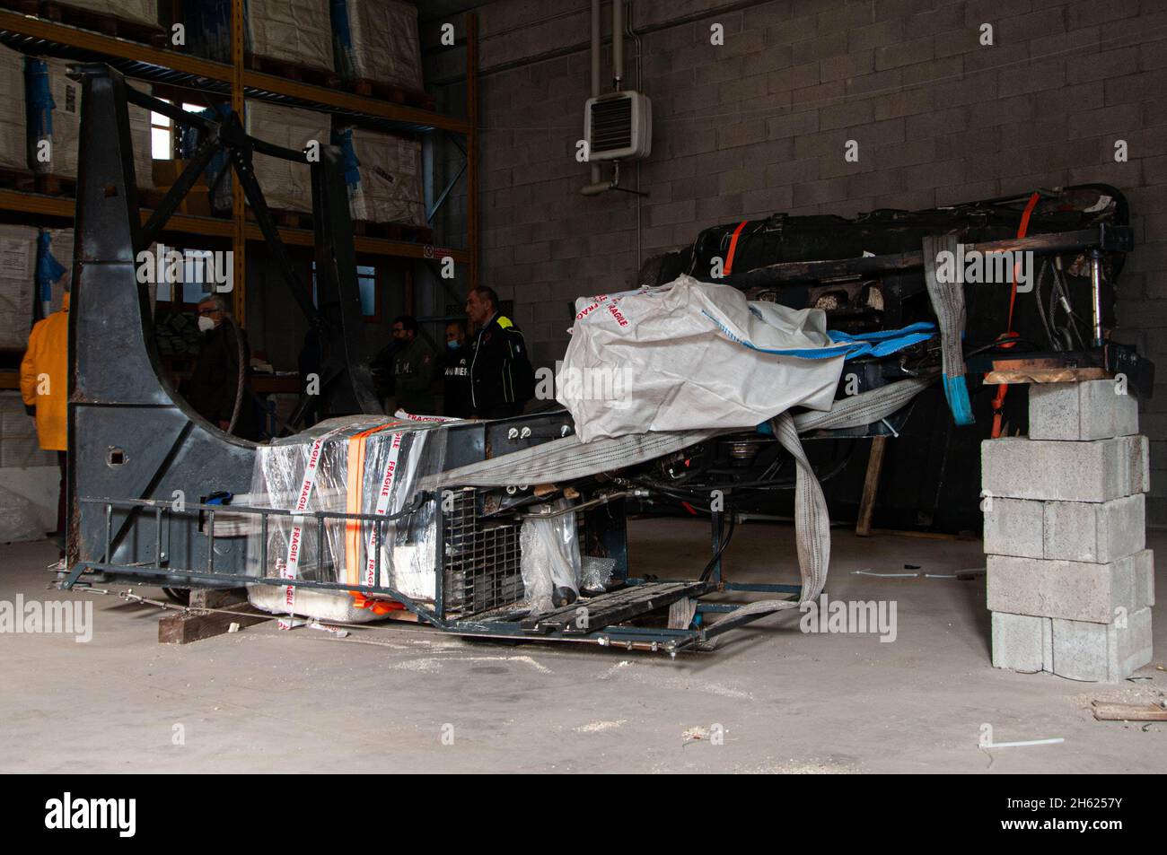 Transport of the cable car's fused head, the most important proof in