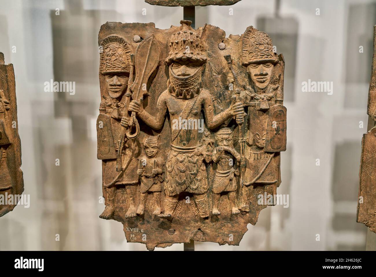 The British Museum. Benin Bronzes. African art.   16th century African art Stock Photo