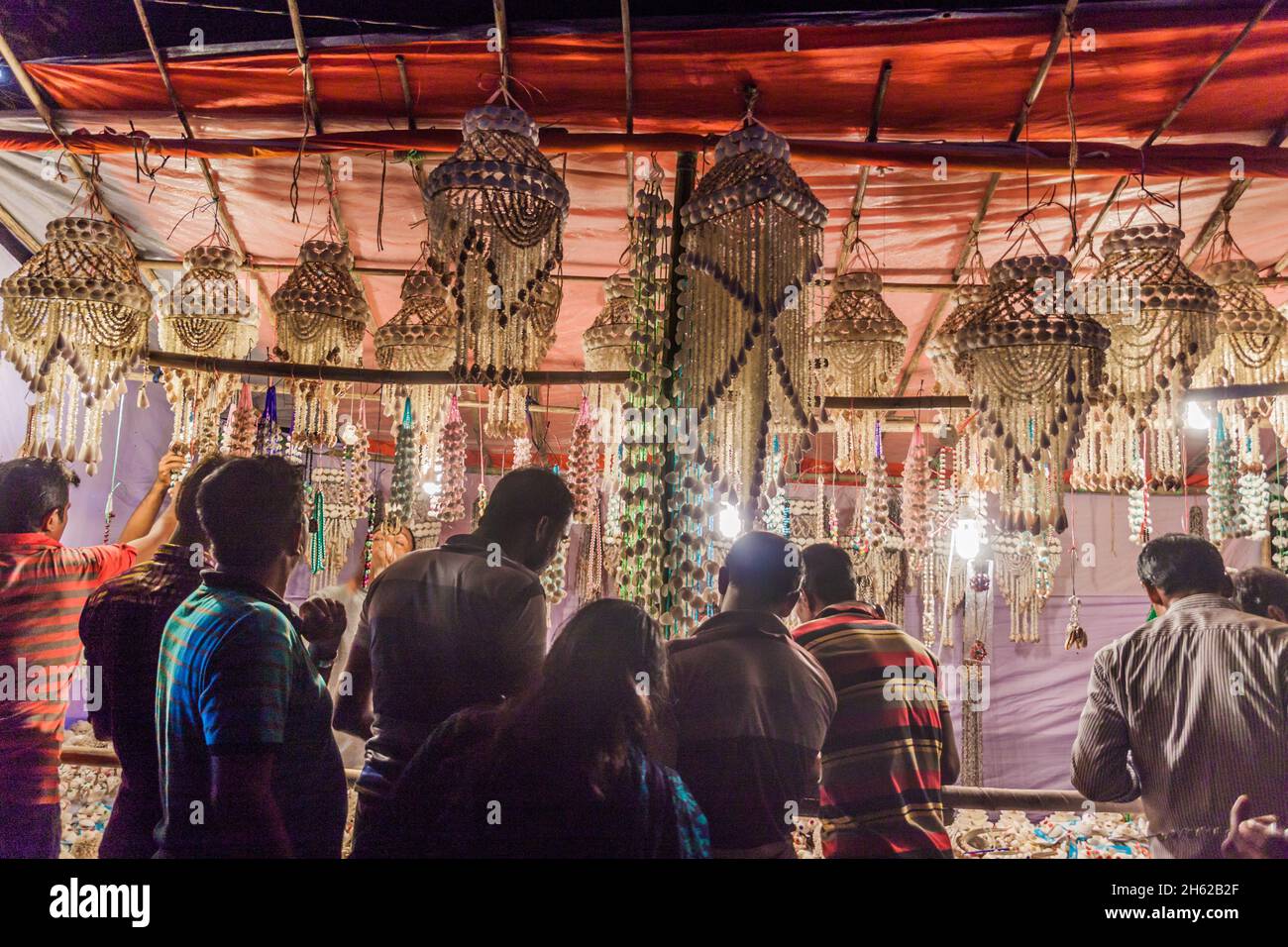 PASUR, BANGLADESH - NOVEMBER 13, 2016: Market stall during Rash Mela festival at Dublar Char Dubla island , Bangladesh. Stock Photo