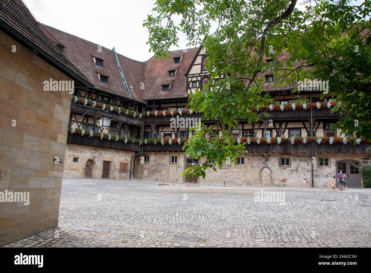 germany,bavaria,upper franconia,bamberg,alte hofhaltung,once residence of the bamberg prince-bishops Stock Photo