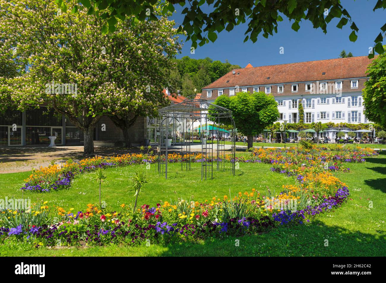 kurpark am bad hotel,ueberlingen,lake constance,baden-württemberg,germany Stock Photo