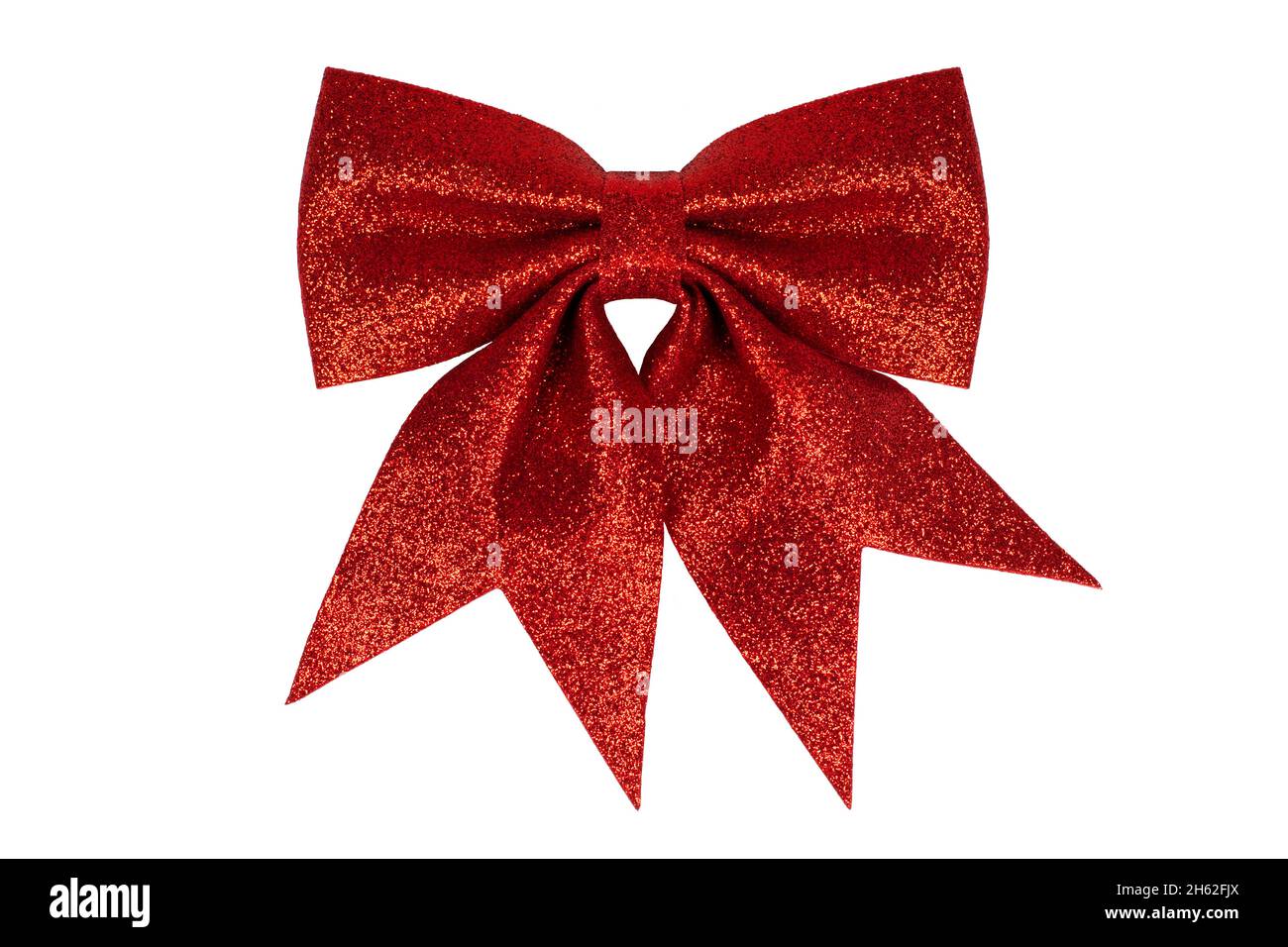 Red ribbon with bow isolated on white Stock Photo - Alamy