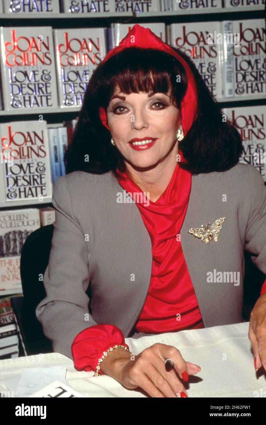 Joan Collins signs her Book 