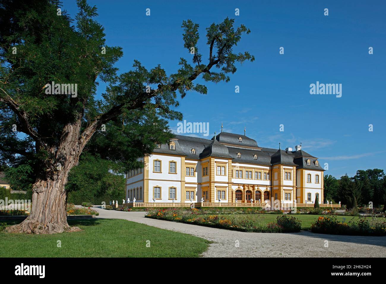 rococo garden,castle,veitshochheim,bavaria,germany Stock Photo