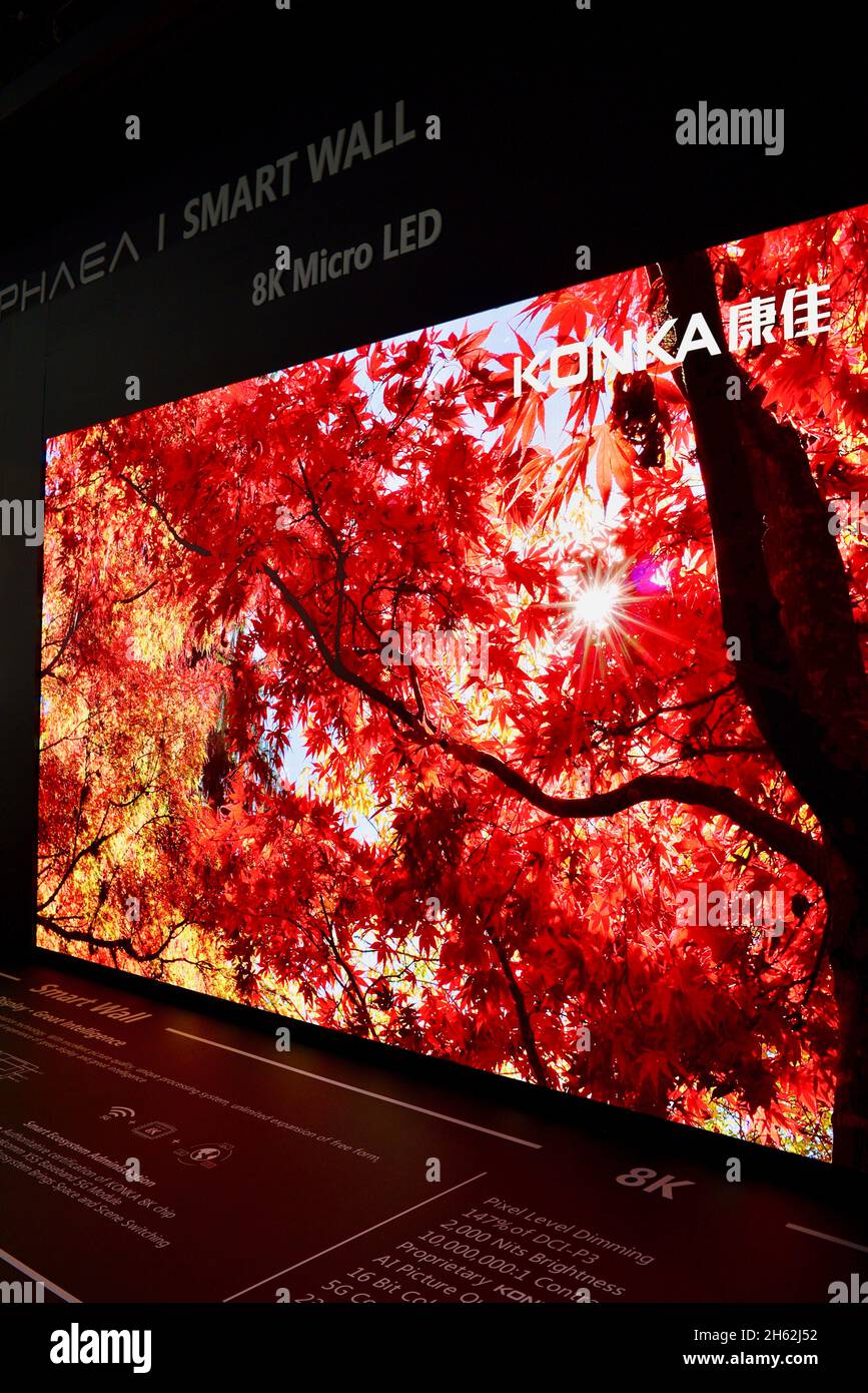 Chinese electronics manufacturer Konka exhibiting their Aphaea Smart