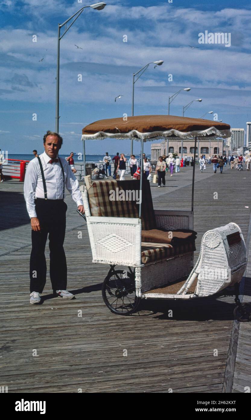 Atlantic city rolling chair hires stock photography and images Alamy