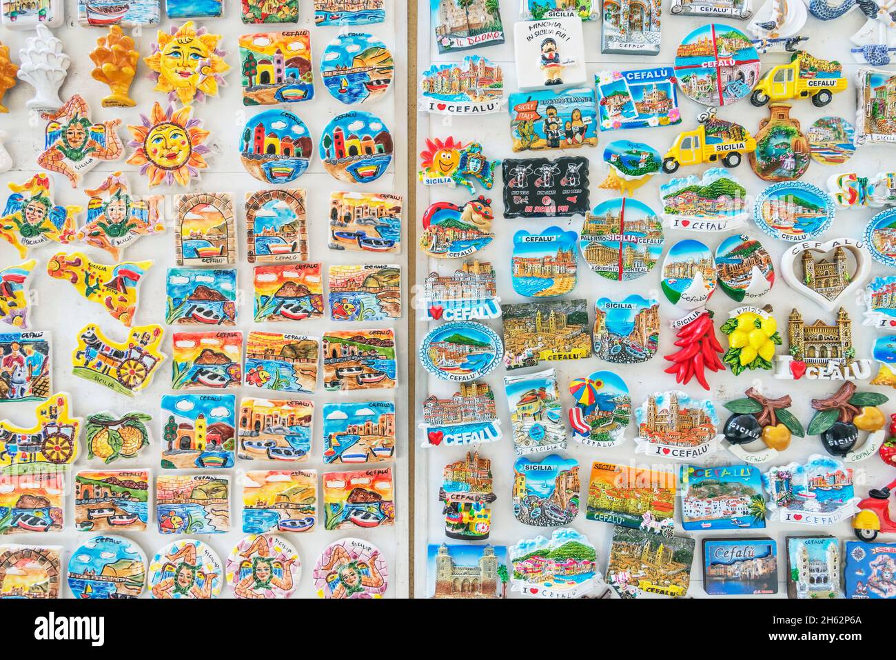 souvenirs for sale,cefalu,sicily,italy Stock Photo