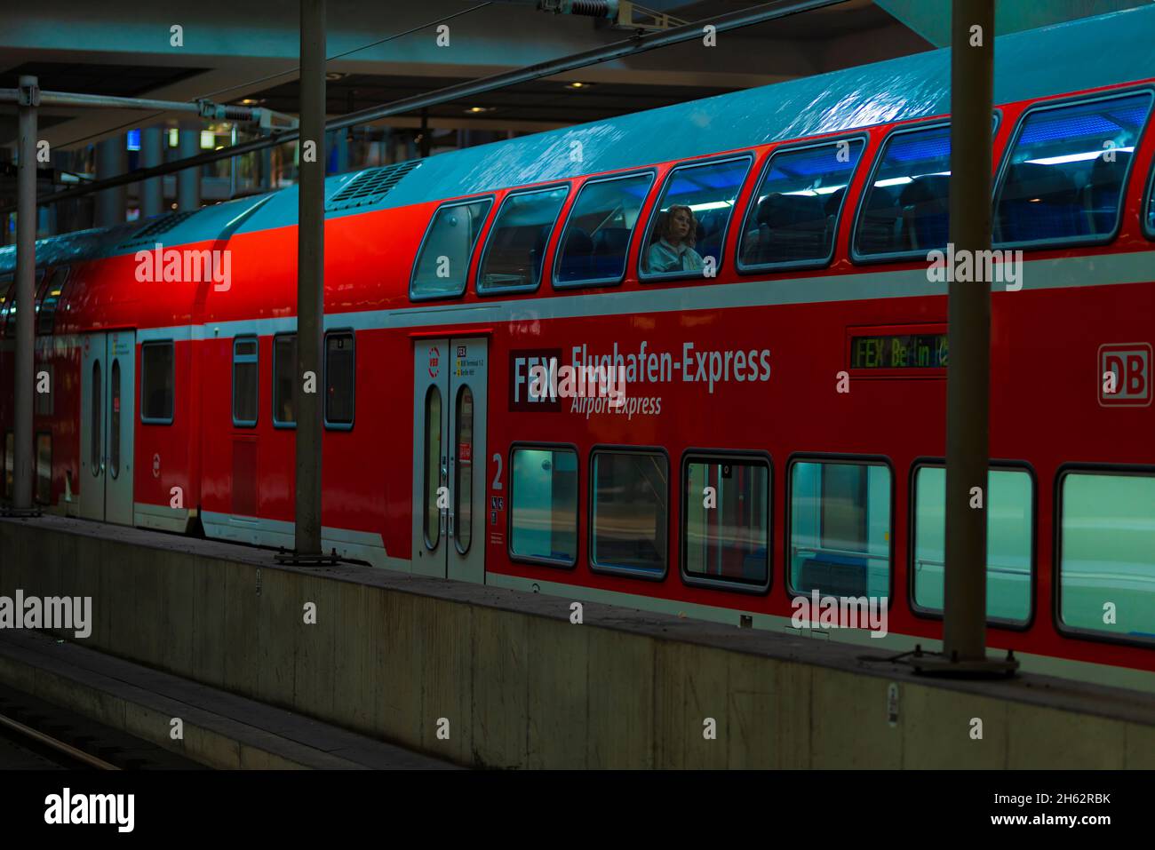 germany,berlin,woman without mask despite mask requirement in a train