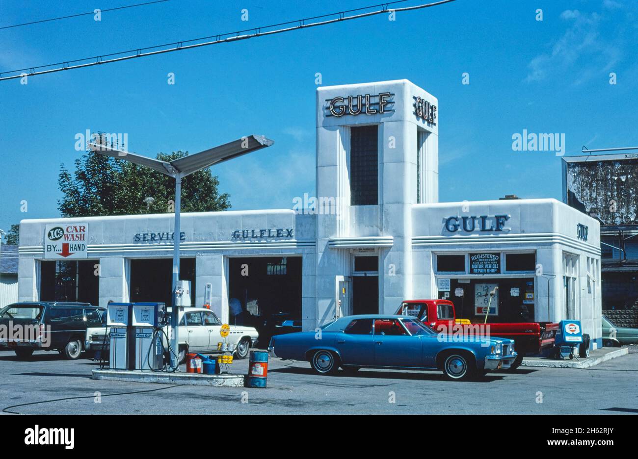 1970s gulf gas station hires stock photography and images Alamy