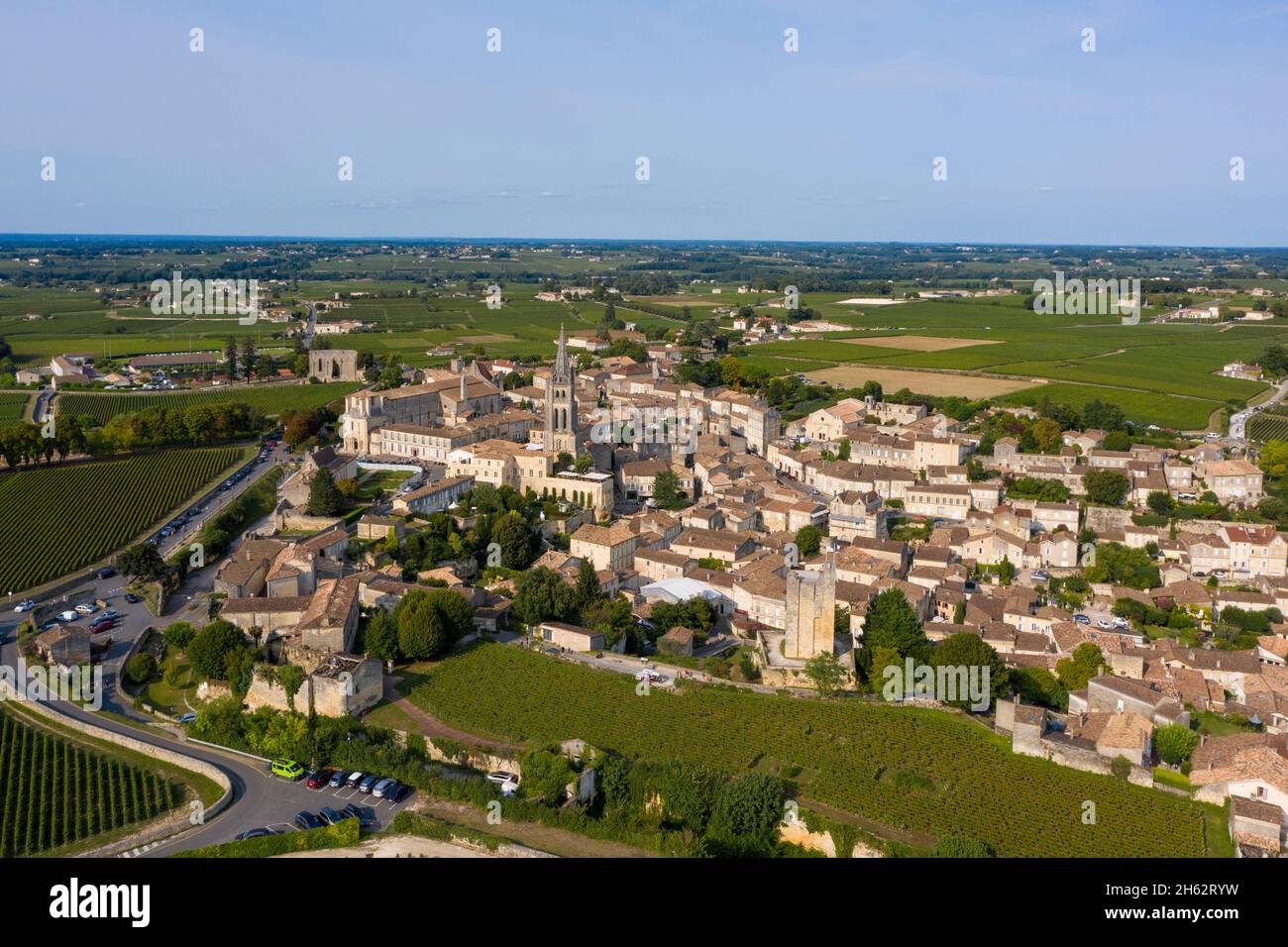 france,nouvelleaquitaine,gironde department,saint emilion,old town with rock church,famous wine