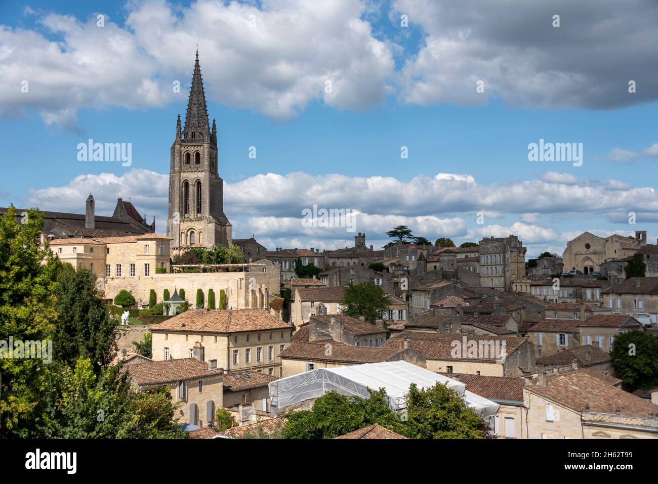 france,nouvelleaquitaine,gironde department,saint emilion,old town with rock church,famous wine