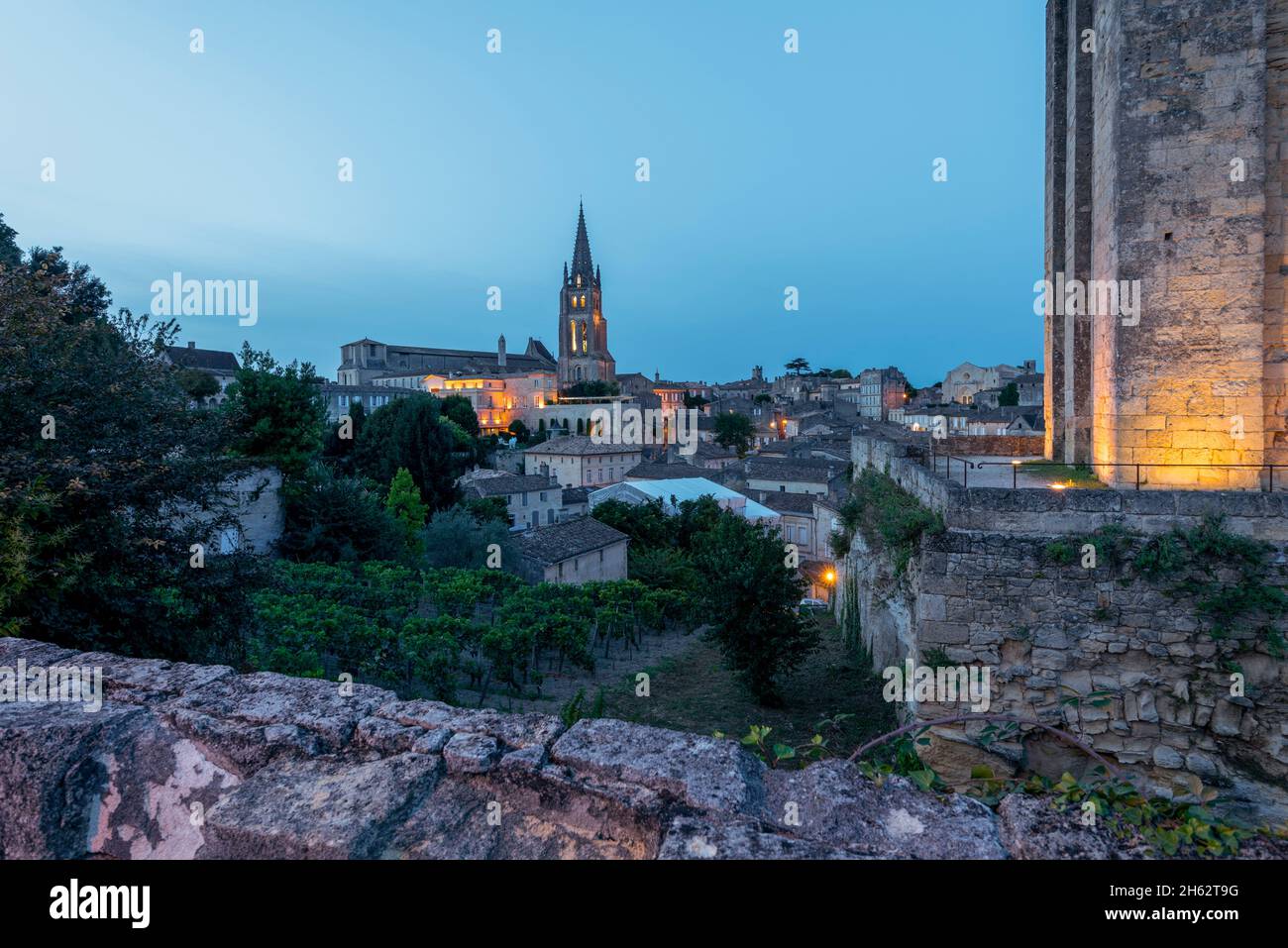 france,nouvelleaquitaine,gironde department,saint emilion,old town with rock church,famous wine