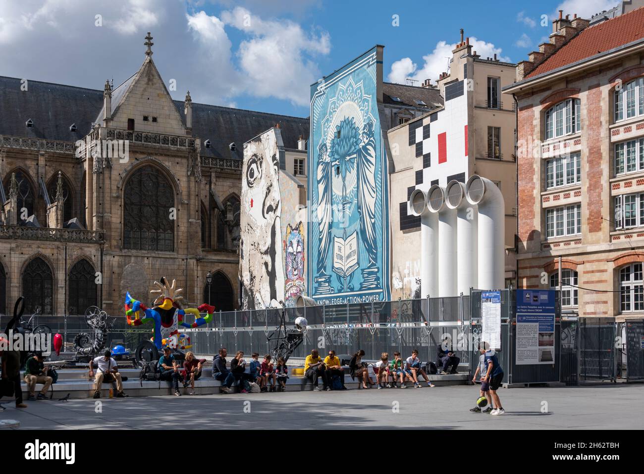 france,paris,stravinsky museum at the pompidou center Stock Photo