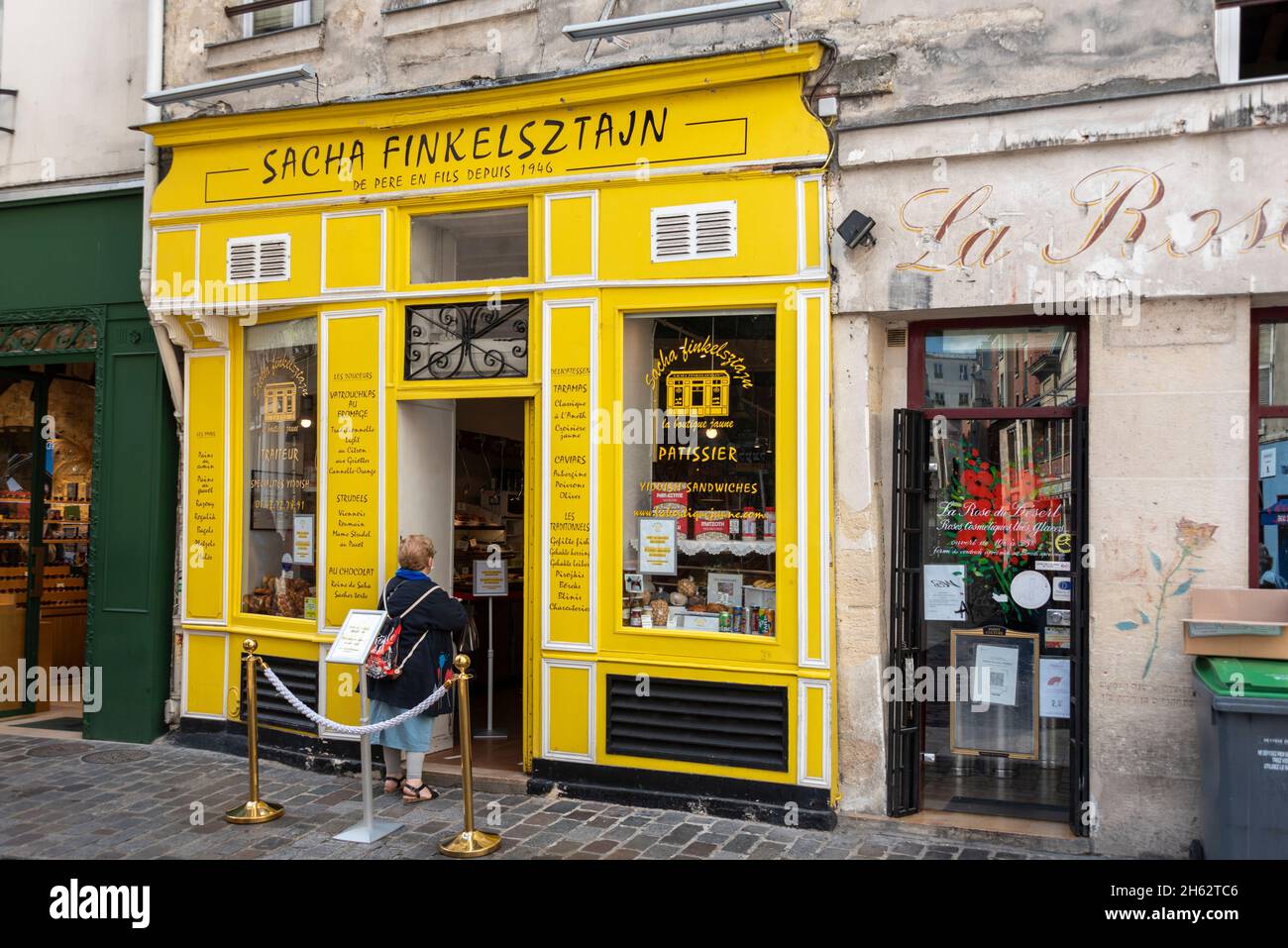 france,paris,pastry shop in the jewish district of the marais Stock