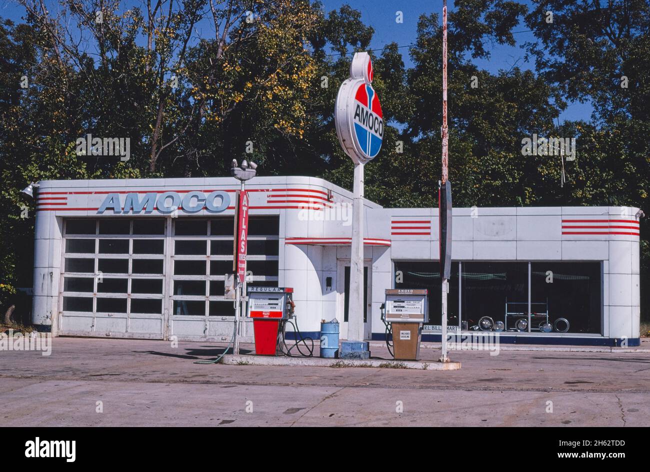 Smart's Amoco Gas, Magnolia, ArKansas; ca. 1979 Stock Photo Alamy