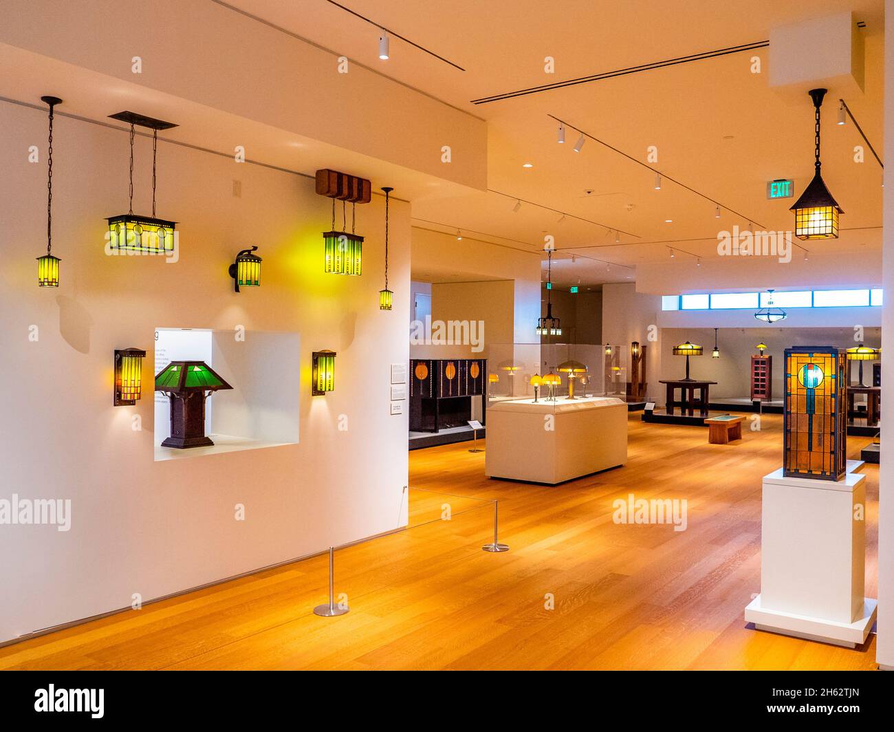 Exhibits and displays in The Museum of American Arts & Crafts Movement in St Petersburg Florida USA Stock Photo