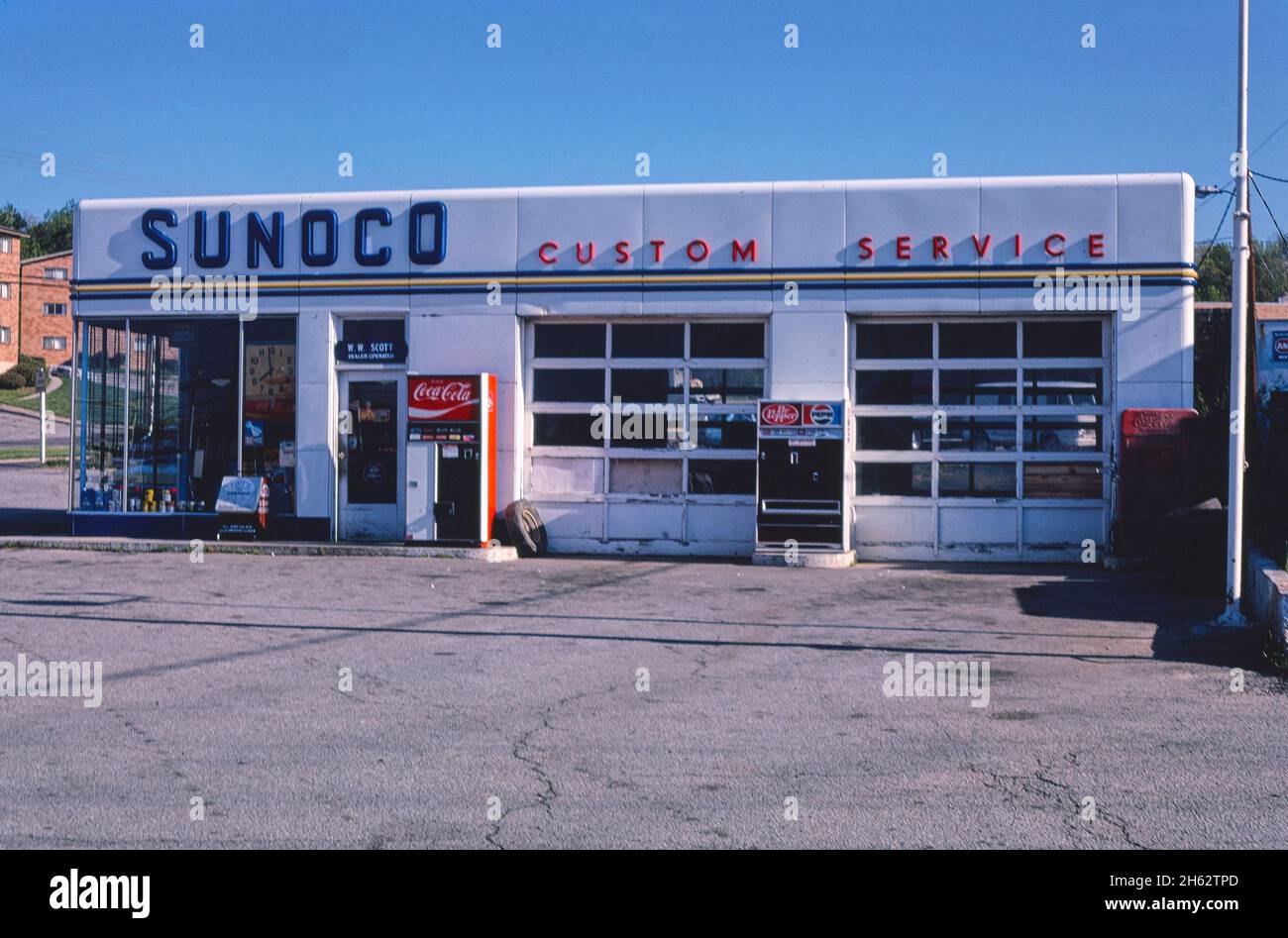 Sherwood Sunoco, Danville, Virginia; ca. 1982 Stock Photo Alamy