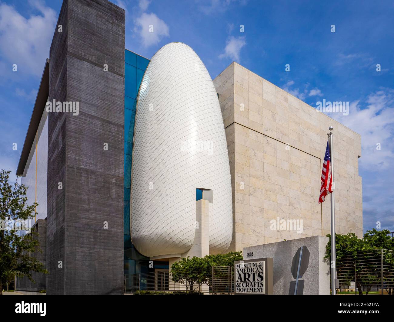 Exterior of The Museum of American Arts & Crafts Movement or MAACM building in St Petersburg Florida USA Stock Photo
