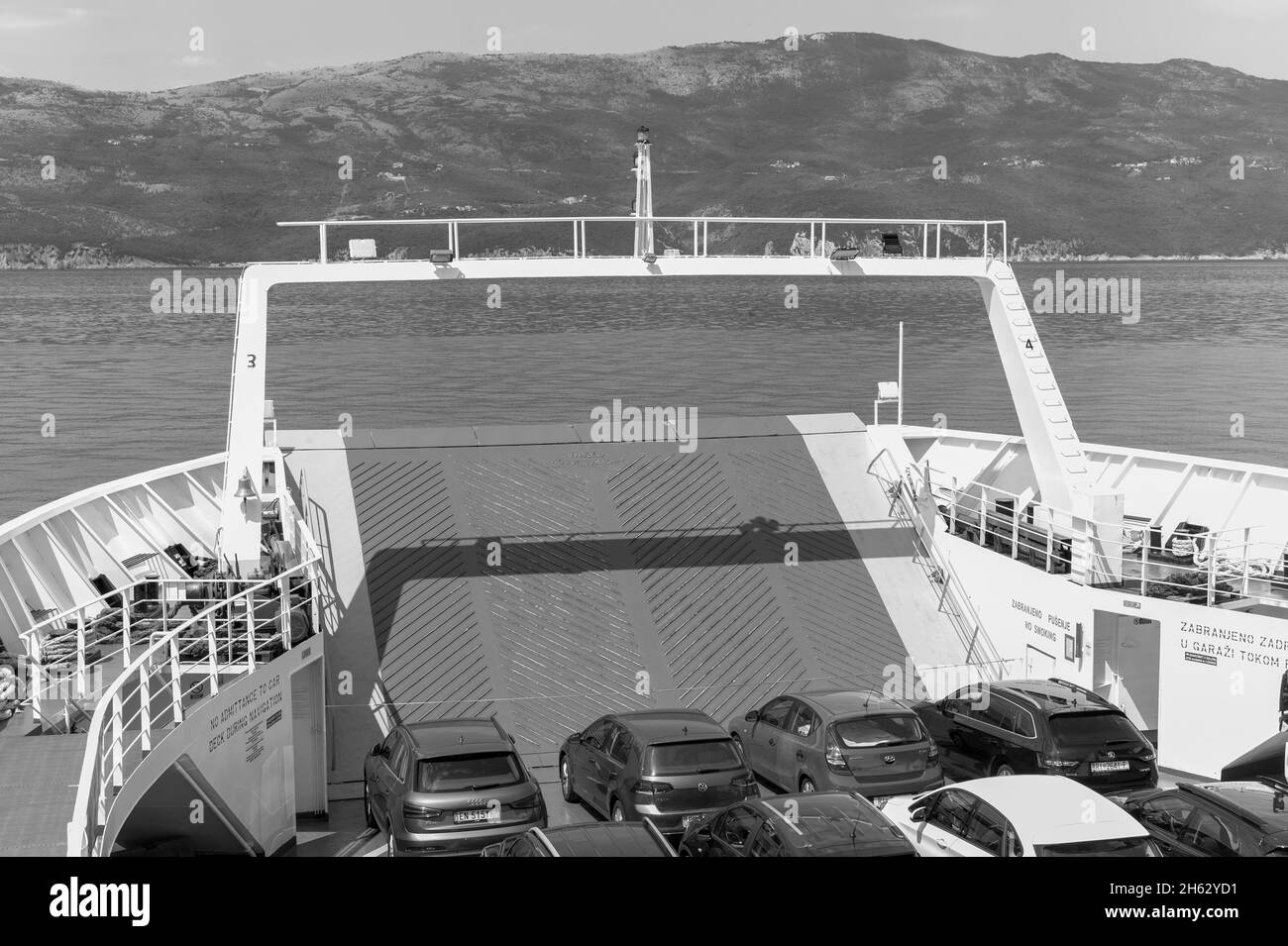 Vehicle passenger ferry in Black and White Stock Photos & Images - Alamy