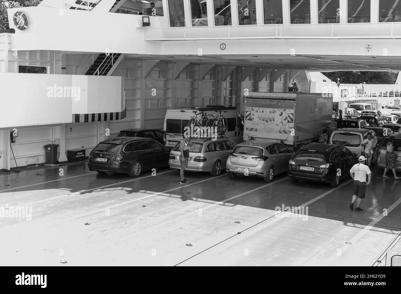 Family ferry Black and White Stock Photos & Images - Alamy