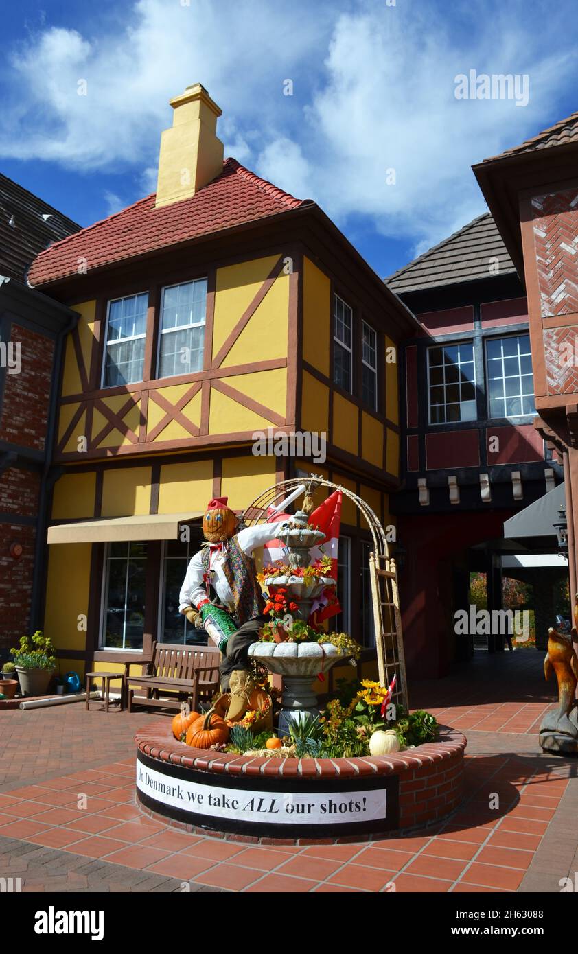 Solvang, California, USA October 18, 2021 Beautiful houses and