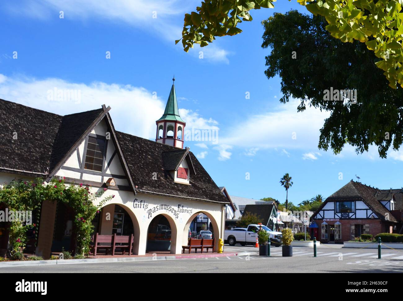 Solvang, California, USA October 18, 2021 Beautiful houses and