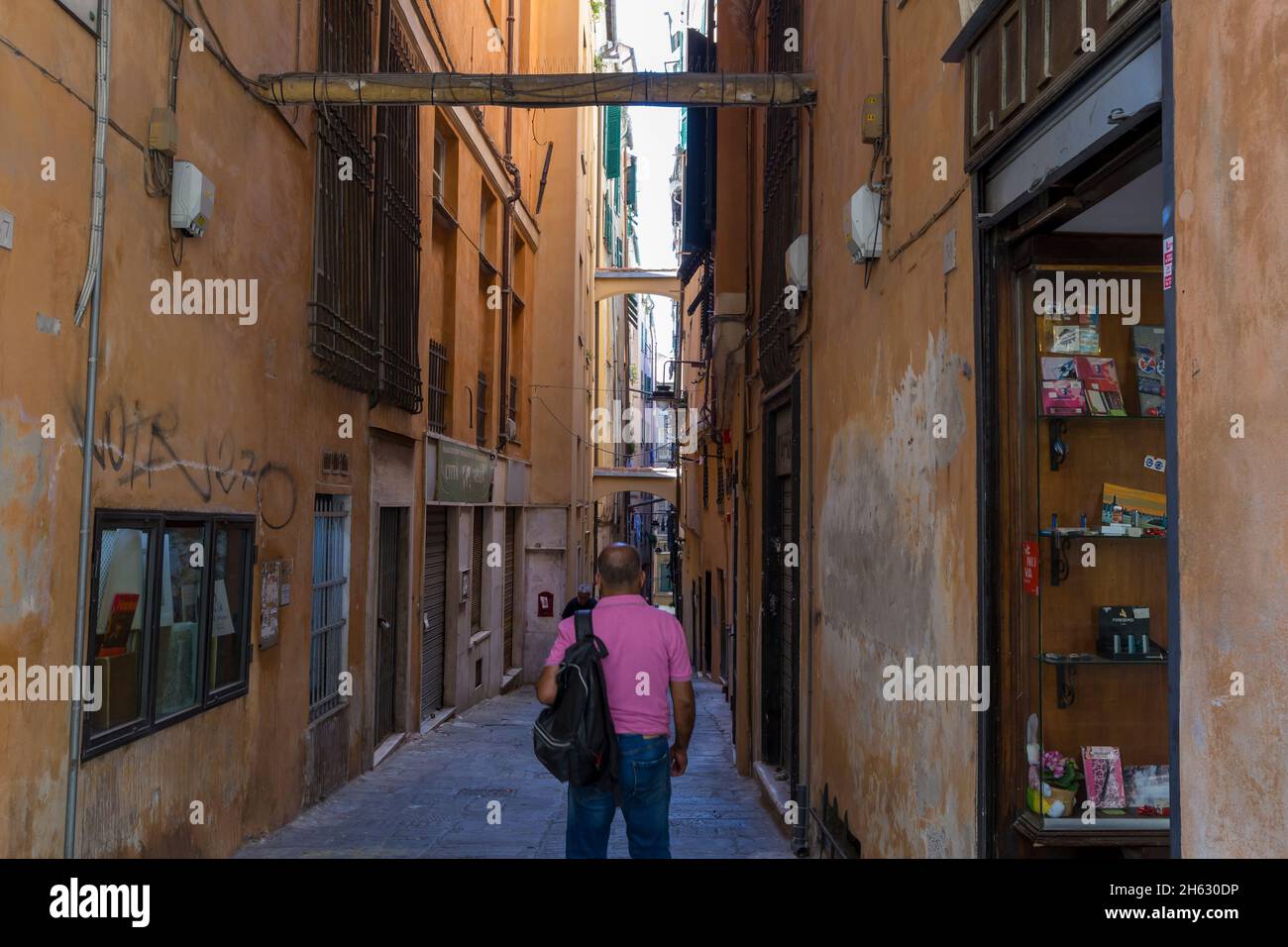 just some street photography in the city of genova (genoa),the capital of liguria region in italy Stock Photo