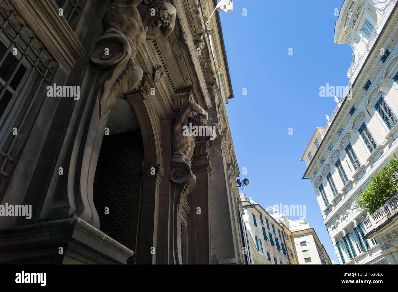 just some street photography in the city of genova (genoa),the capital of liguria region in italy Stock Photo