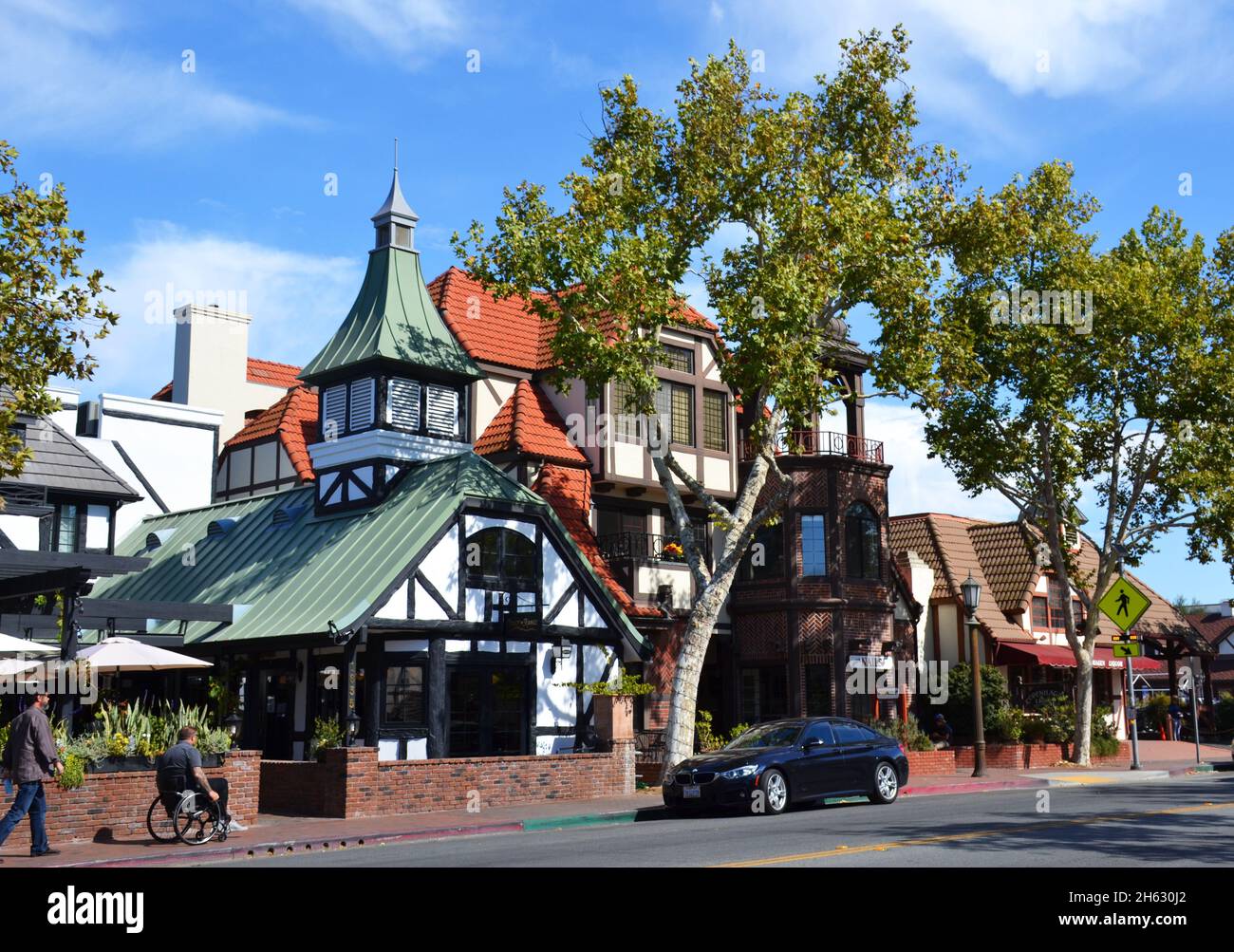 Solvang, California, USA October 18, 2021 Beautiful houses and