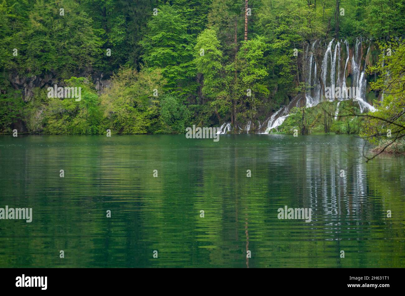 waterfalls in plitvice national park,croatia Stock Photo