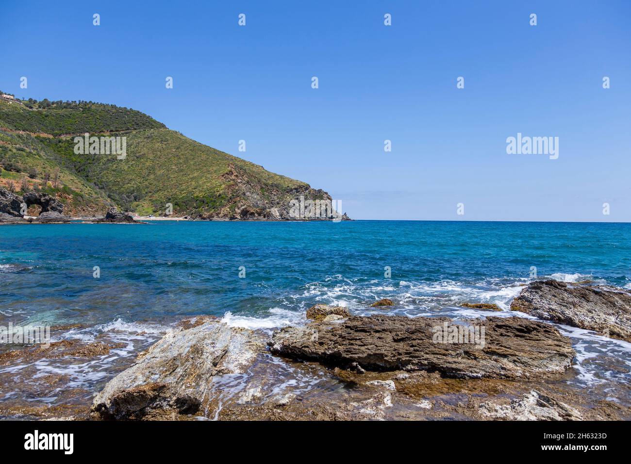 rocky beach Stock Photo