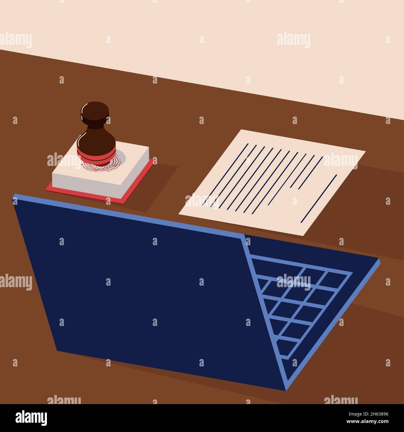 notary services stamp document Stock Vector Image & Art - Alamy