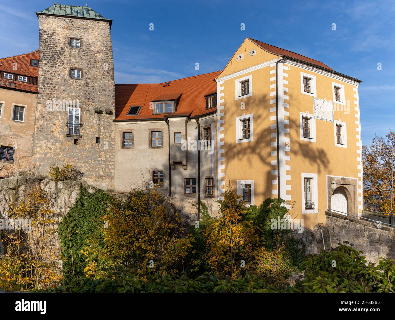 Impressionen von der Burg Hohnstein im Elbsandsteingebirge sächsische Schweiz Stock Photo
