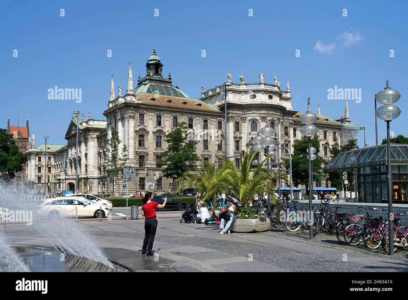 germany,bavaria,munich,stadtmitte,palace of justice on karlsplatz,regional court munich i Stock Photo