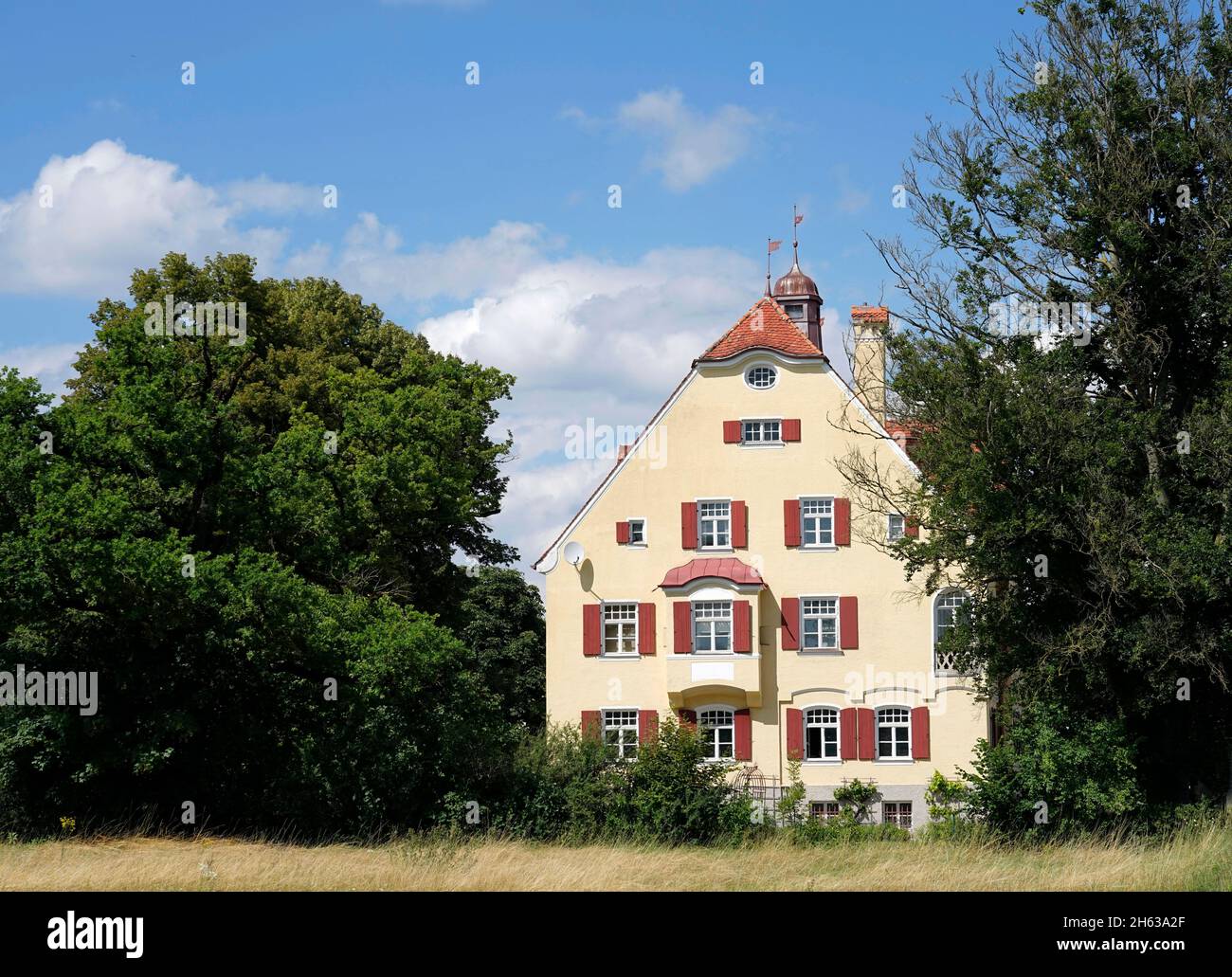 germany,bavaria,upper bavaria,traunstein district,old villa,built