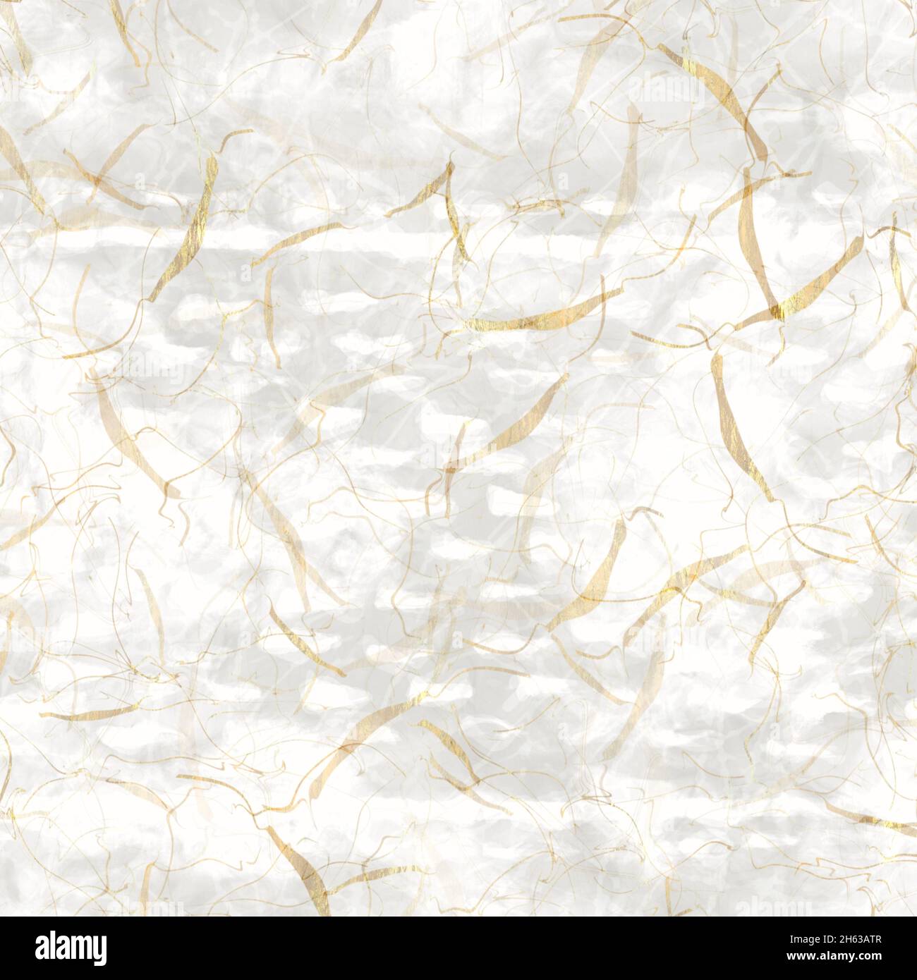 Handmade white gold metallic rice sprinkles paper texture. Seamless ...