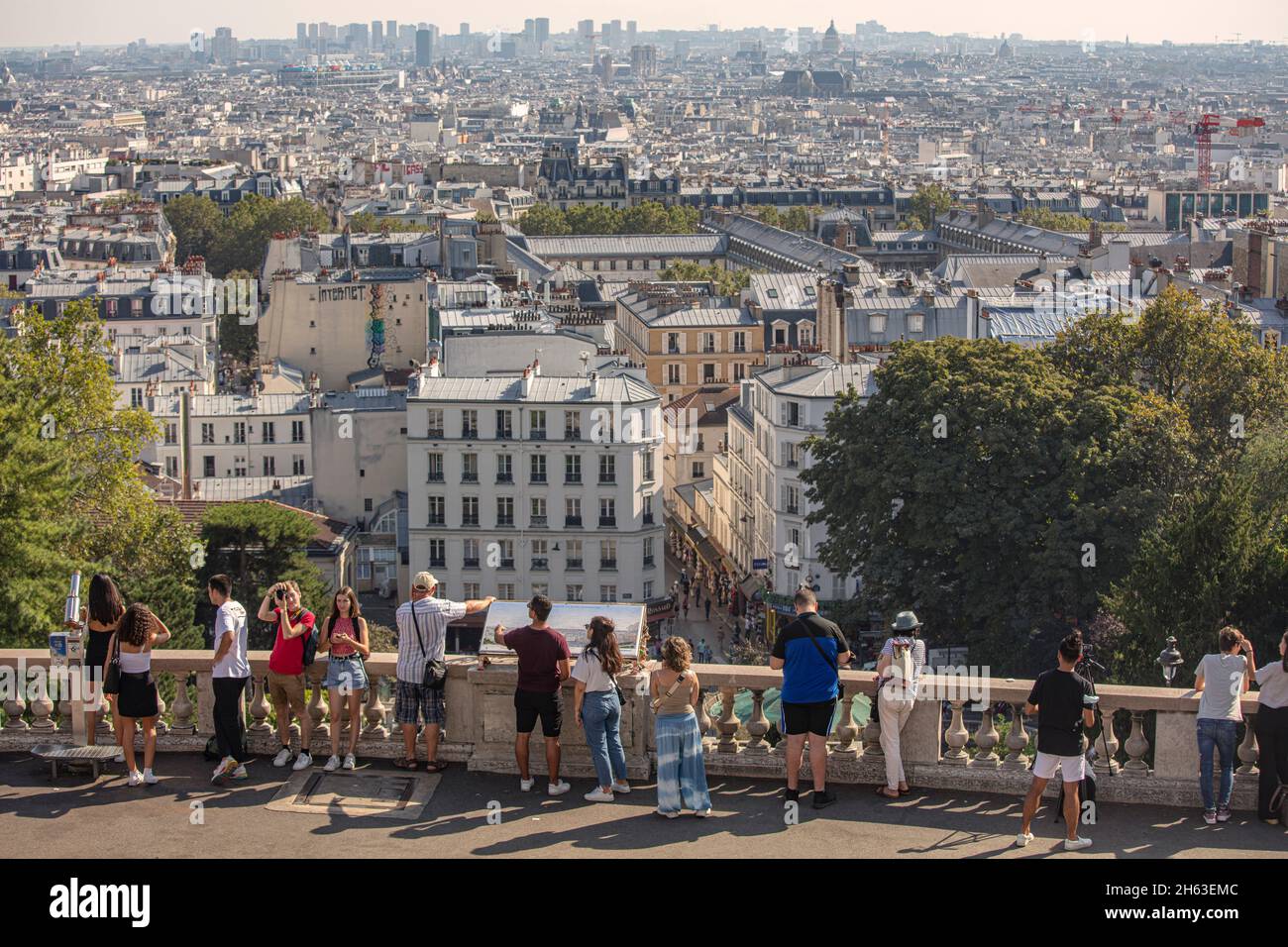 france,paris,view from montmartre Stock Photo - Alamy