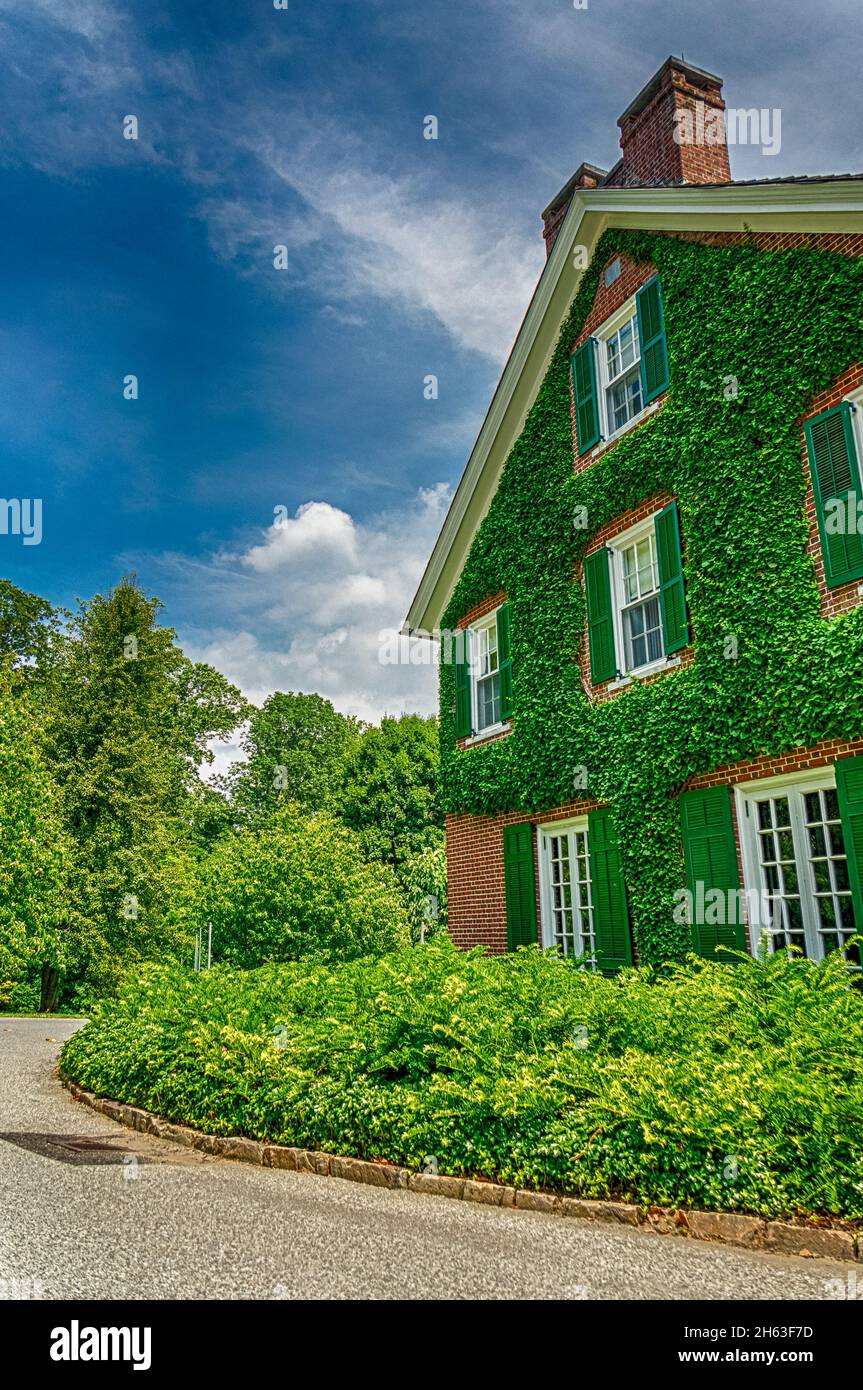 Longwood Gardens - Moss Covered House Stock Photo