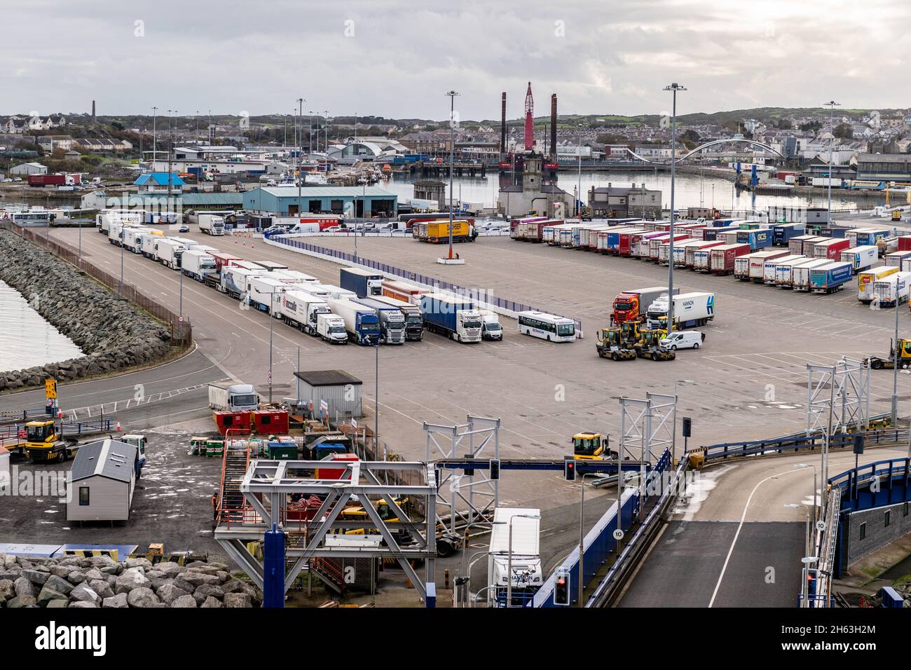 Port of Holyhead, North Wales, UK. Stock Photo