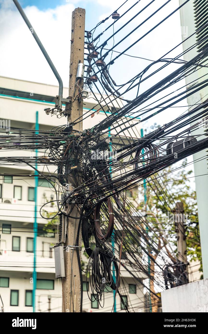 Electric cables bangkok hires stock photography and images Alamy