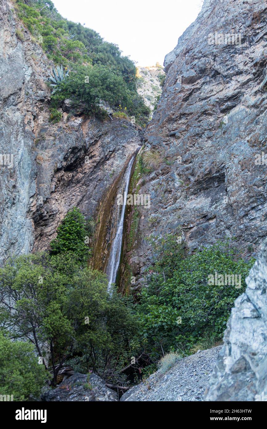 charco de la caldera cascada de jorox,alozaina (rincon singular),andalusia,spain Stock Photo