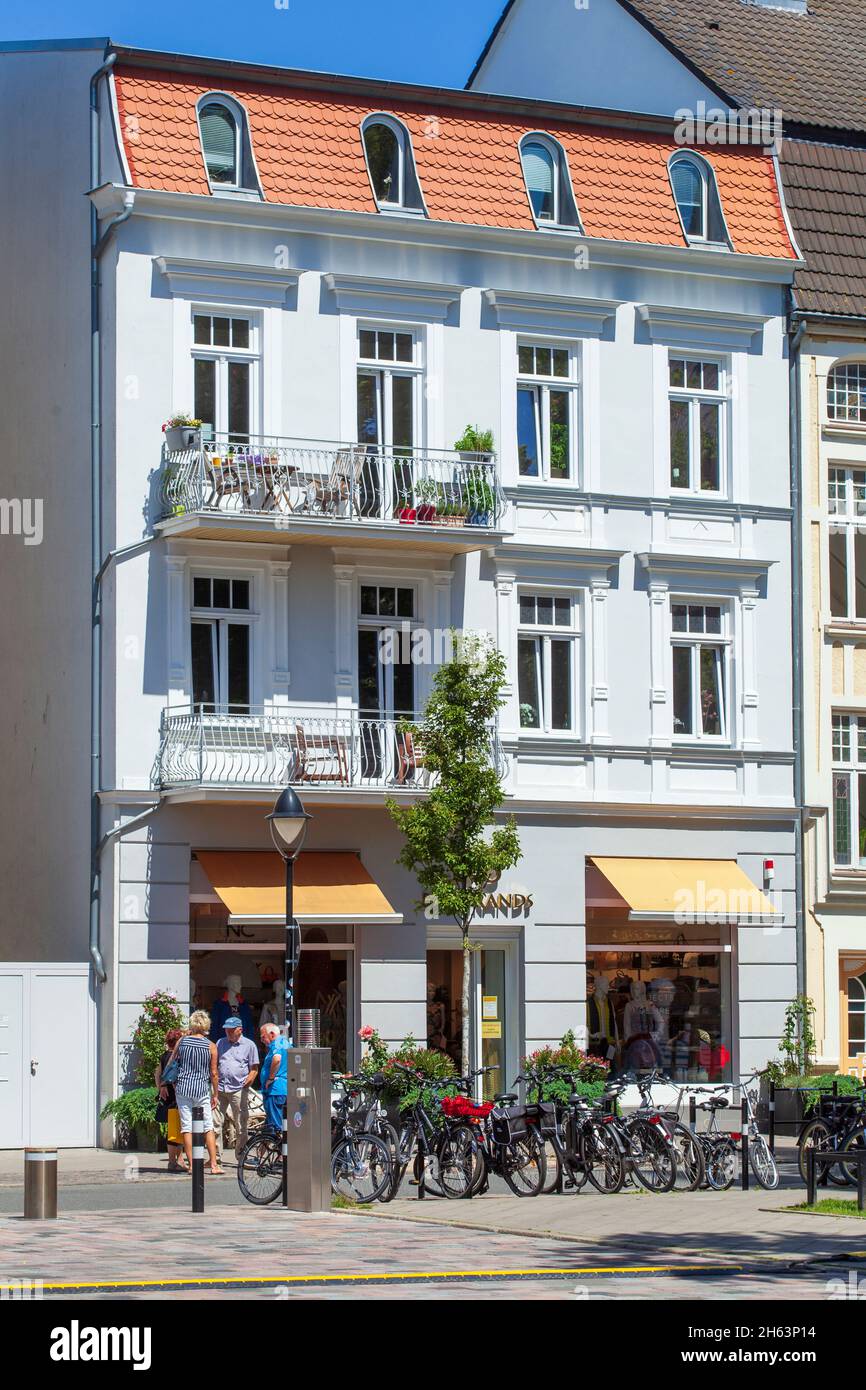 rostockwarnemuende historic houses in the old town,mecklenburg