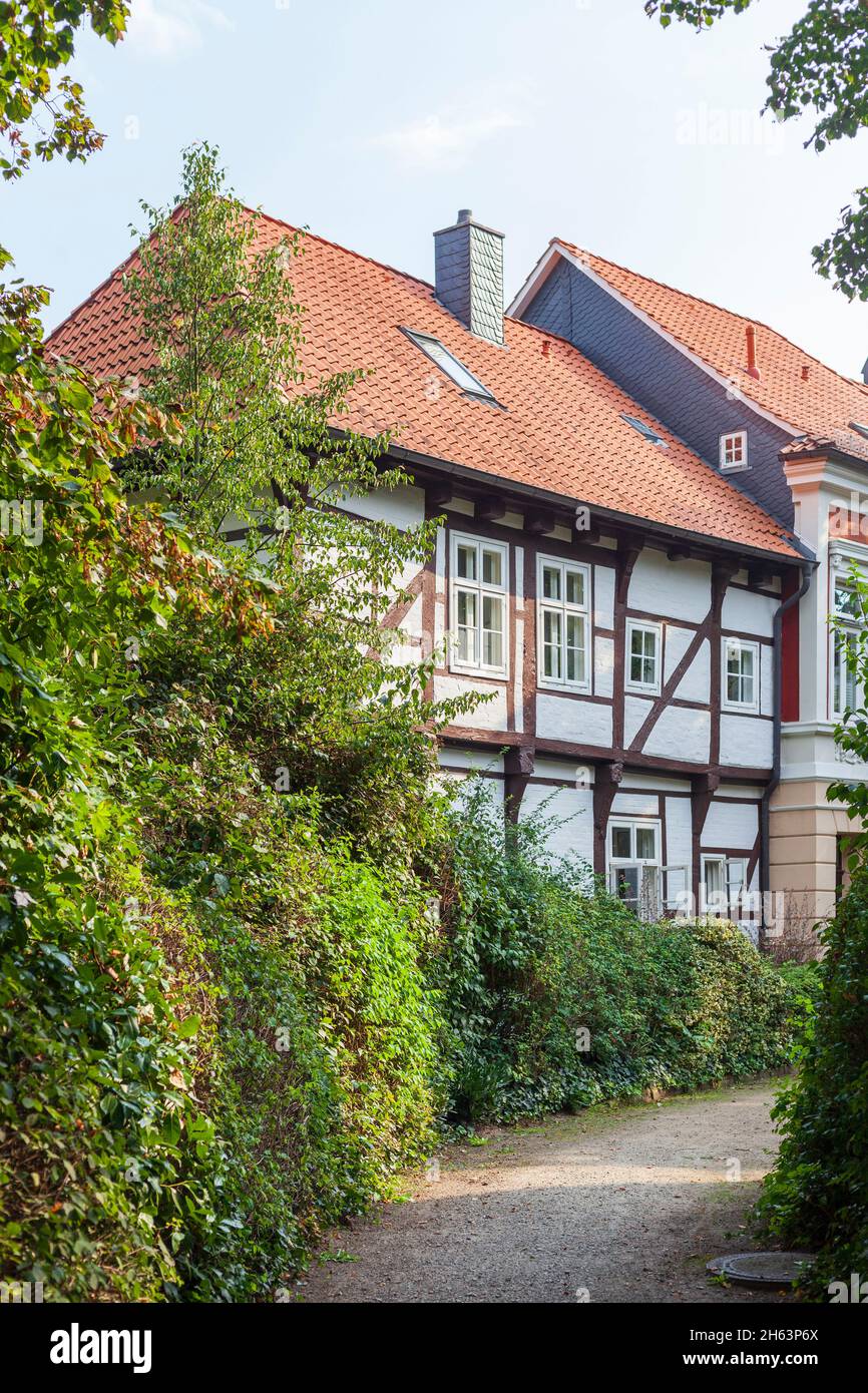 historic halftimbered house,residential building,verden,lower saxony