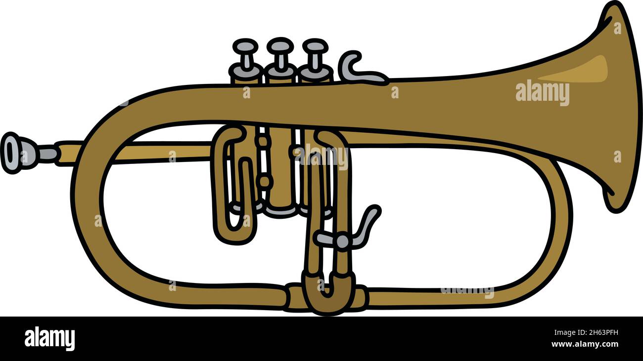 Flugelhorn Drawing