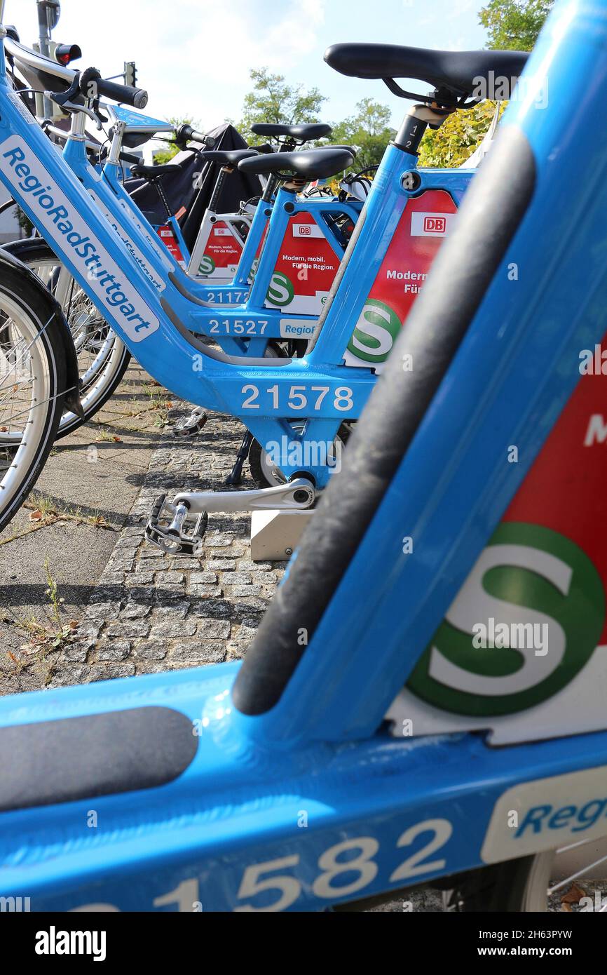 regio rad stuttgart | bike sharing in stuttgart Stock Photo