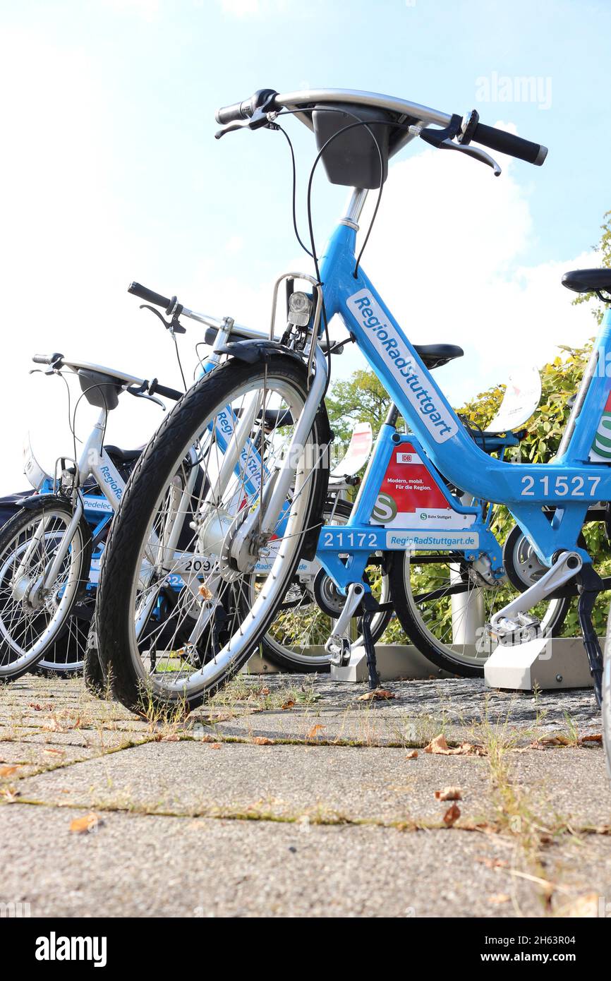 regio rad stuttgart | bike sharing in stuttgart Stock Photo