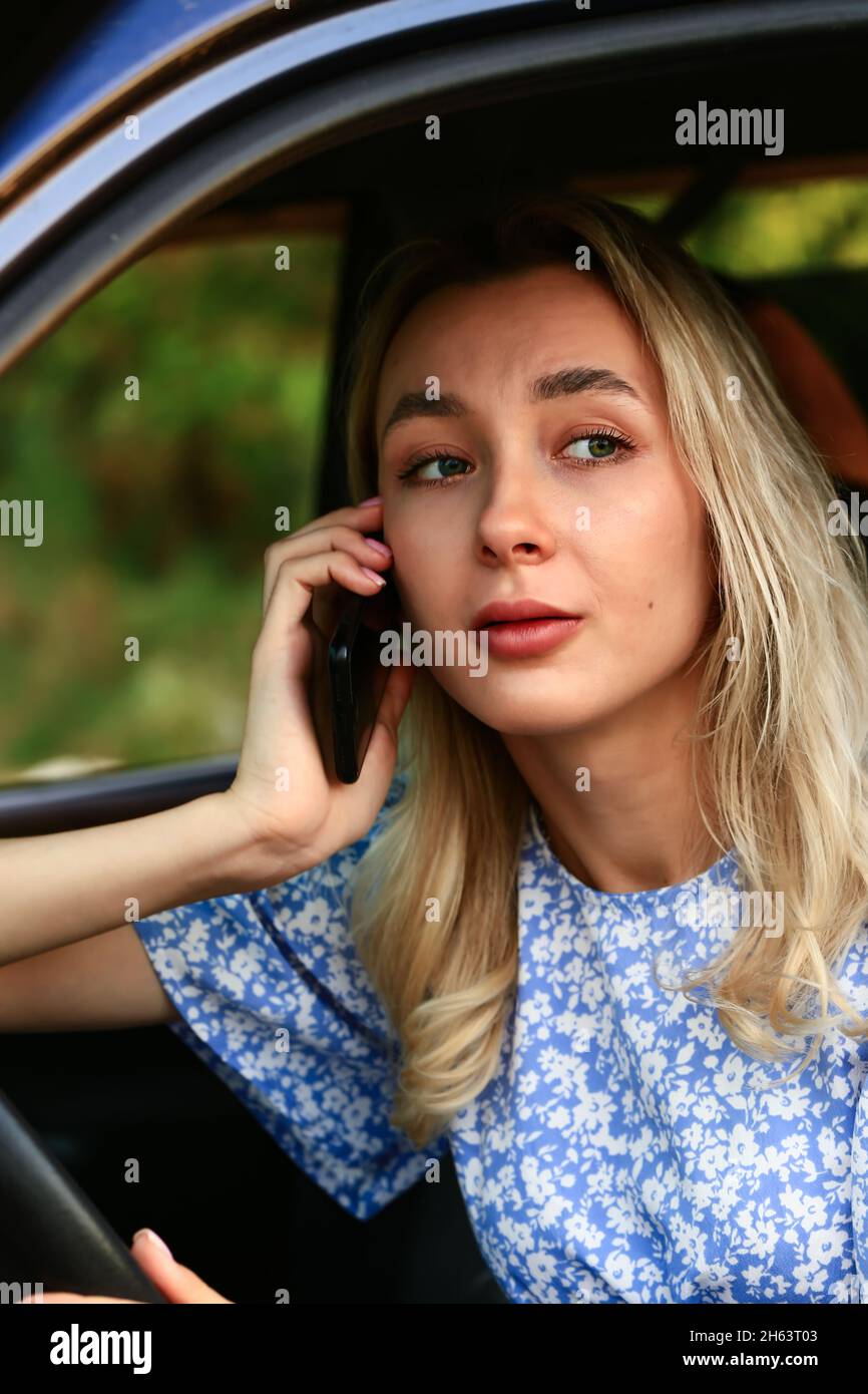Woman driver in drivers seat hi-res stock photography and images - Alamy